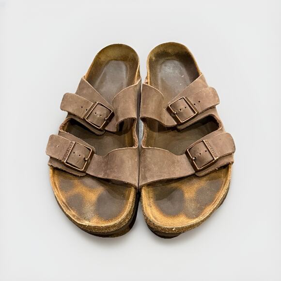 Birkenstock Other - Birkenstock Arizona Mens Brown Habana Sandals Size 46